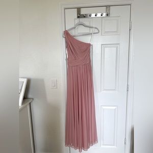 David’s Bridal One Shoulder Bridesmaid Dress